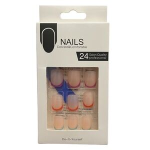 Nude French Tip False Nails 24 Pack